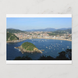 San Sebastian Basque Country Spain scenic view Postcard
