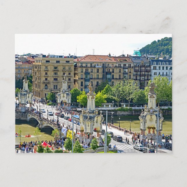 San Sebastian - Donostia. María Cristina Bridge. Postcard (Front)