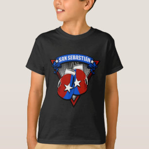 San Sebastian Puerto Rico Boxing Gloves Puerto Ric T-Shirt