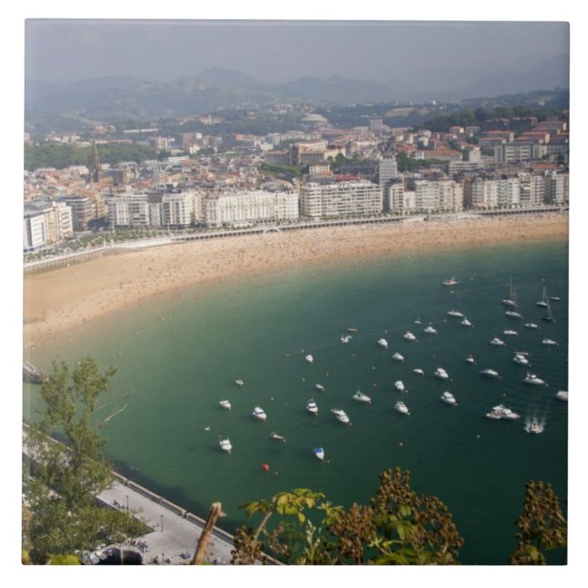 San Sebastian, Spain. The Basque city of San Tile (Front)