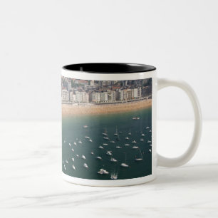 San Sebastian, Spain. The Basque city of San Two-Tone Coffee Mug