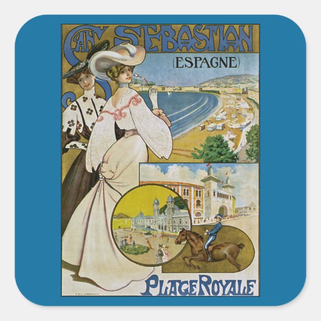San Sebastian Square Sticker (Front)