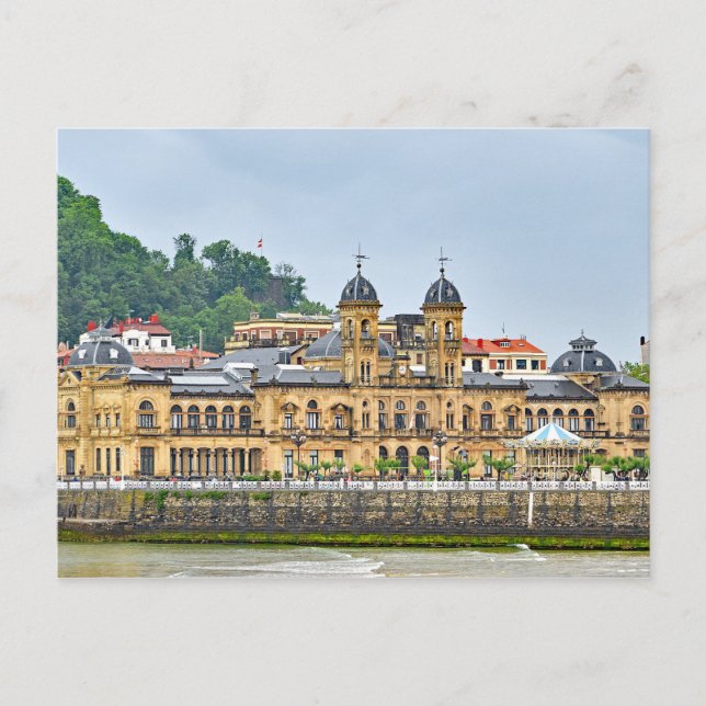San Sebastian. View of the La Concha Bay. Seafront Postcard (Front)