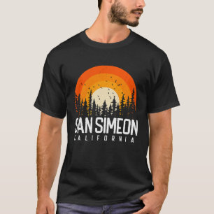 San Simeon California CA Vintage 70s 80s Retro T-Shirt