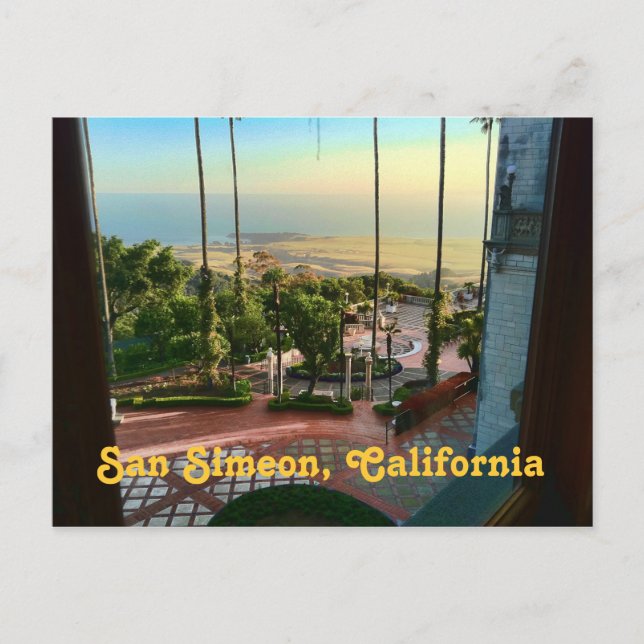 San Simeon Ocean View Postcard (Front)