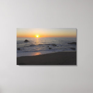 San Simeon Sunset 4 Canvas Print