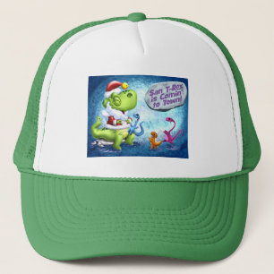 SAN T-REX is COMIN' to TOWN! by Jeff Willis Art Trucker Hat