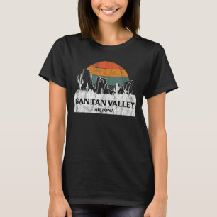 San Tan Valley  AZ Arizona Vintage sunset cactus m T-Shirt