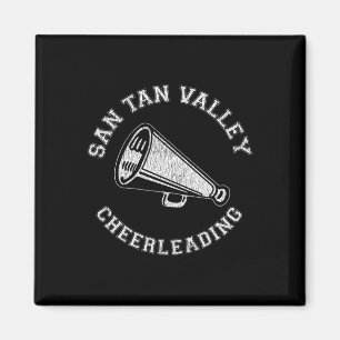 San Tan Valley Cheer Distressed Retro 90's Cheerle Magnet