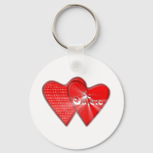 San Valentin is the day of the enamored ones Key Ring