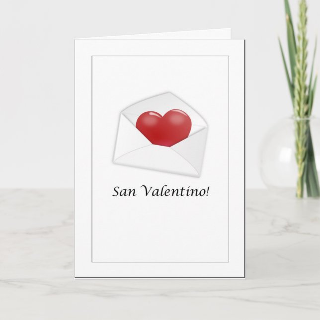 San Valentino - Happy Valentine's Day Italian Card (Front)