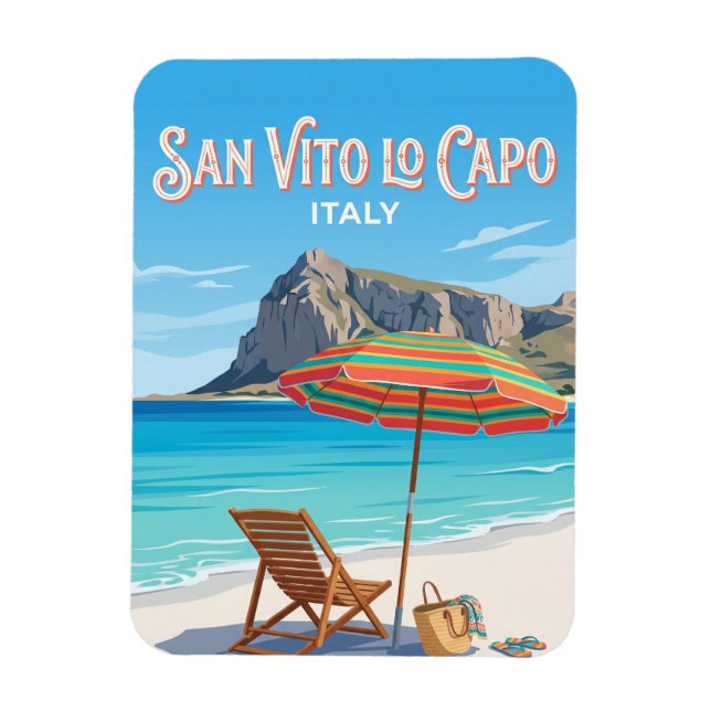 San Vito lo Capo Italy Magnet (Vertical)