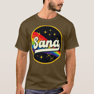 Sana Rainbow In Space Vintage Style T-Shirt