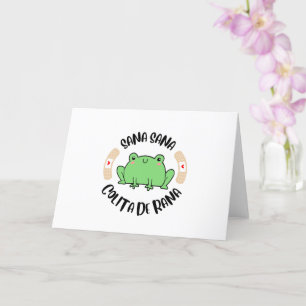 Sana Sala Colita De Rana, Spanish  Card