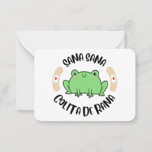 Sana Sana Colita de Rana Gift Enclosures Card
