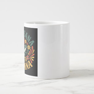 Sana Sana Colita De Rana Traditional Floral Mexica Large Coffee Mug