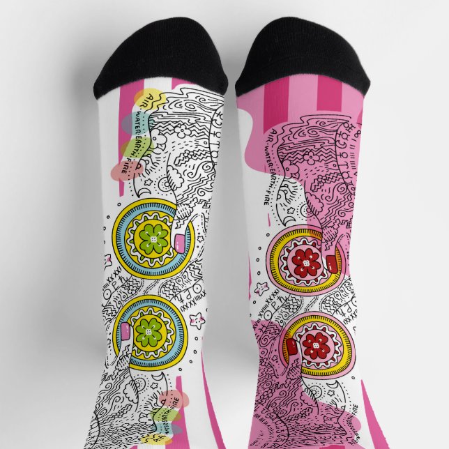 Sana Tarot - Two of Pentacles Socks (Top)
