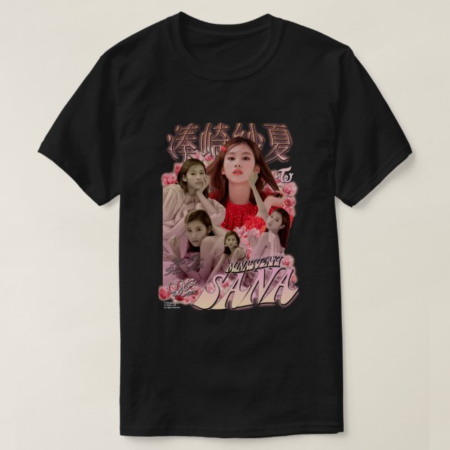 Sana - Twice Kpop  T-Shirt (Design Front)