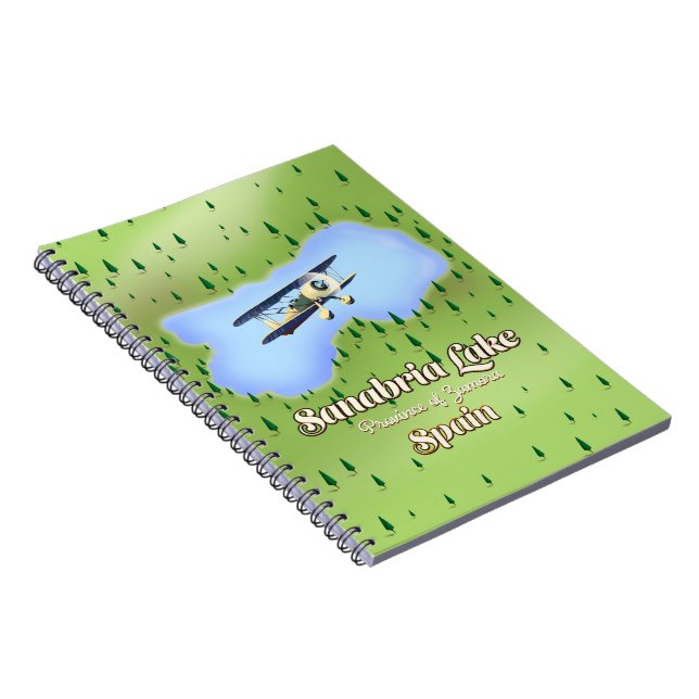 Sanabria Lake Spain travel Map. Notebook (Right Side)