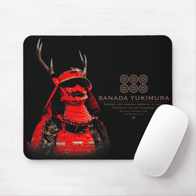 SANADA YUKIMURA (Red ver.) Mouse Mat (With Mouse)