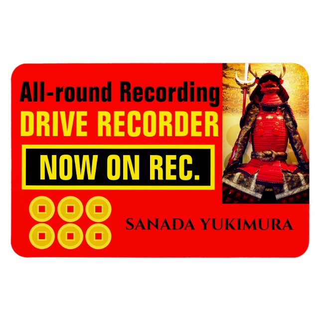 SANADA YUKIMURA：Warning Magnet (Horizontal)