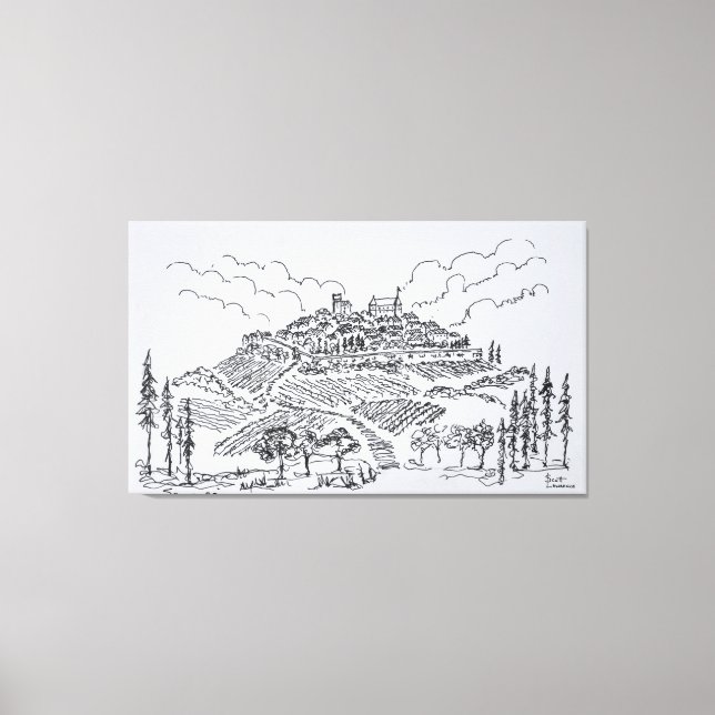 Sancerre Vineyards | Loire Valley, France Canvas Print (Front)