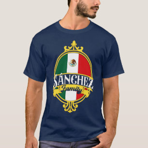 Sanchez Family Mexico Flag T-Shirt