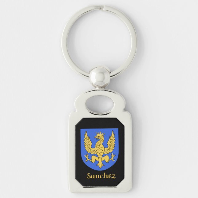 Sanchez Historical Shield Key Ring (Front)
