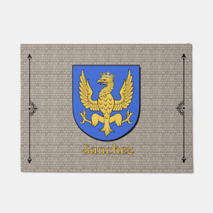 Sanchez Historical Shield on Cobblestone Doormat