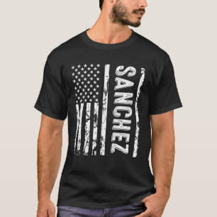 Sanchez Last Name Funny Surname Team Sanchez Famil T-Shirt