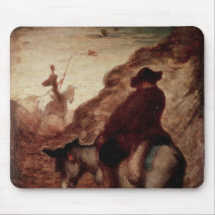 Sancho and Don Quixote, 19th century Mouse Mat