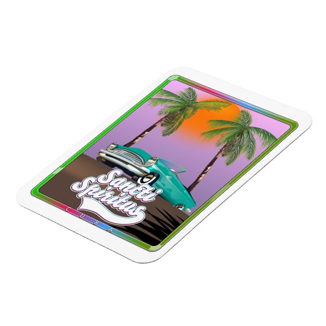 sancti spiritus Cuba travel poster. Magnet (Left Side)