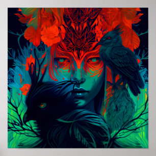 Sanctuary - Beautiful Female Wall Art Print