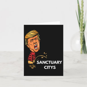 Sanctuary City Opponent Patriotic Law Enforcement Card