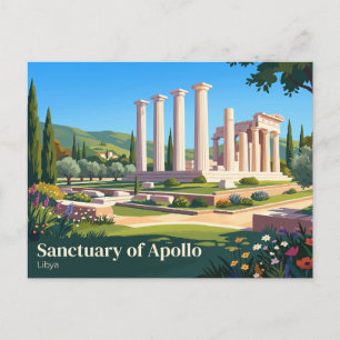Sanctuary of Apollo Libya Postcard