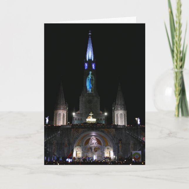 Sanctuary of Our Lady of Lourdes, France -  Card (Front)
