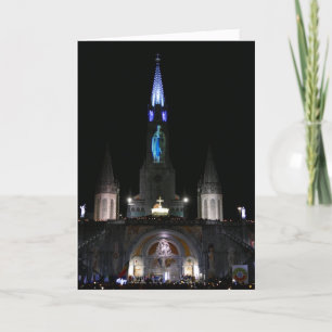 Sanctuary of Our Lady of Lourdes, France - Card