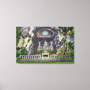 Sanctuary of Our Sorrowful Mother Grotto View Canvas Print