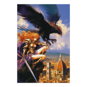 Sanctuary of the Griffin Rider   Fantasy Florence Poster