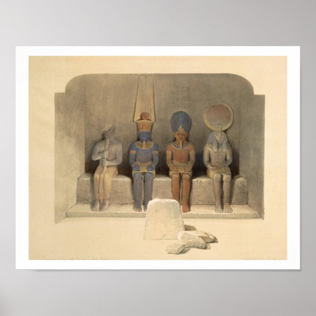 Sanctuary of the Temple of Abu Simbel, from "Egypt Poster (Front)