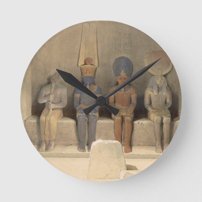 Sanctuary of the Temple of Abu Simbel, from "Egypt Round Clock (Front)