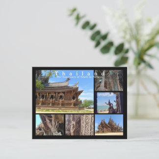 Sanctuary of Truth, Pattaya, Thailand Postcard