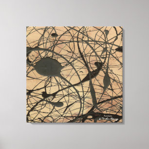 Sanctuary Pollock Inspired Abstract Canvas Print