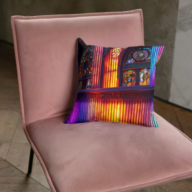 Sanctuary | Rainbow Church Interior Cushion (Creator Uploaded)