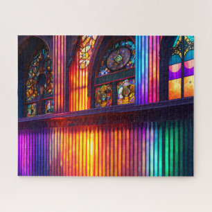 Sanctuary   Rainbow Church Interior Jigsaw Puzzle