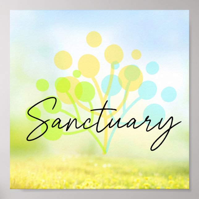 Sanctuary Stress-Free Wall Poster (Front)