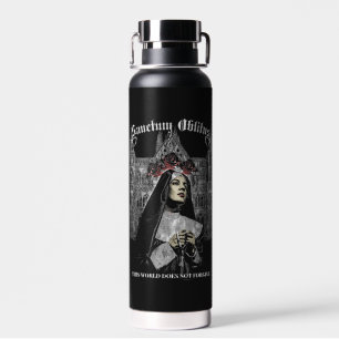 Sanctum Oblitus - Gothic Streetwear Design Water Bottle