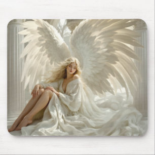 Sanctum of Wings – Angel in the Halls of Light Mouse Mat
