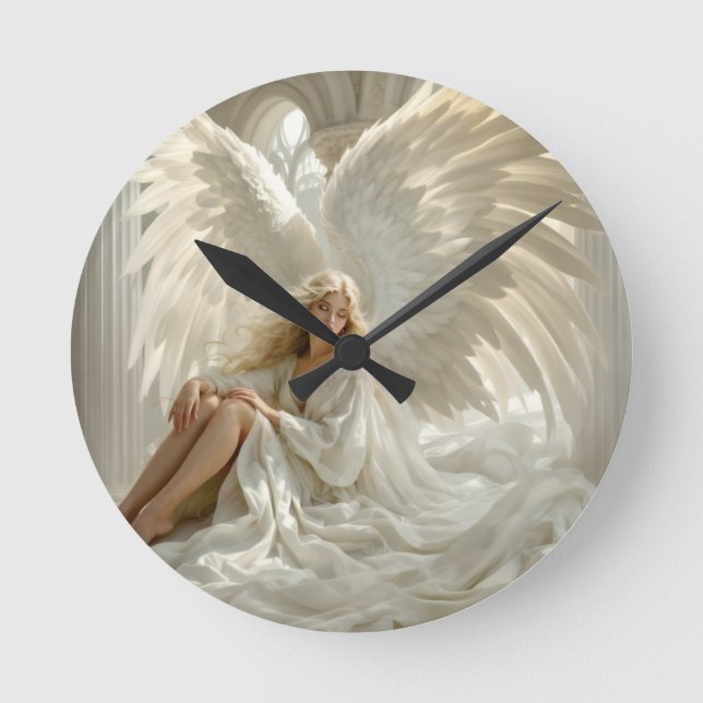 Sanctum of Wings – Angel in the Halls of Light	 Round Clock (Front)