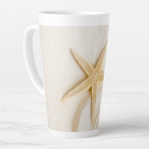Sand and a Starfish natural neutral colour   Latte Mug
